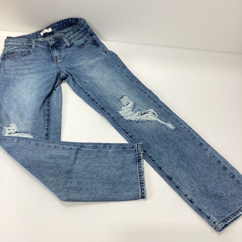 Willow & Root Distressed Jeans The Low Slung Buckle Brands Size 26 Double Waist